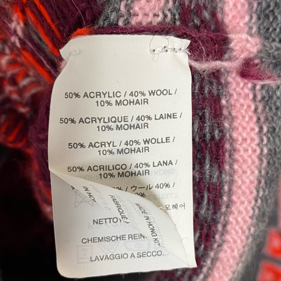 J.Crew Funky Abstract Fair Isle Sweater size Extra Small - Picture 6 of 6